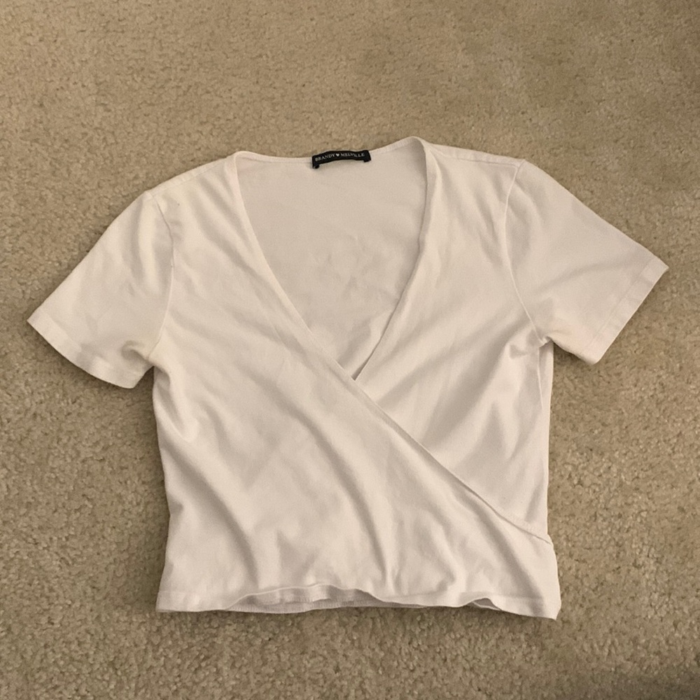 Brandy Melville white tie top